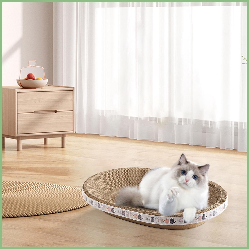 Tấm Bảng Cào Móng Cho Mèo Hình Oval Độ Chính Xác Cao pexu1vn