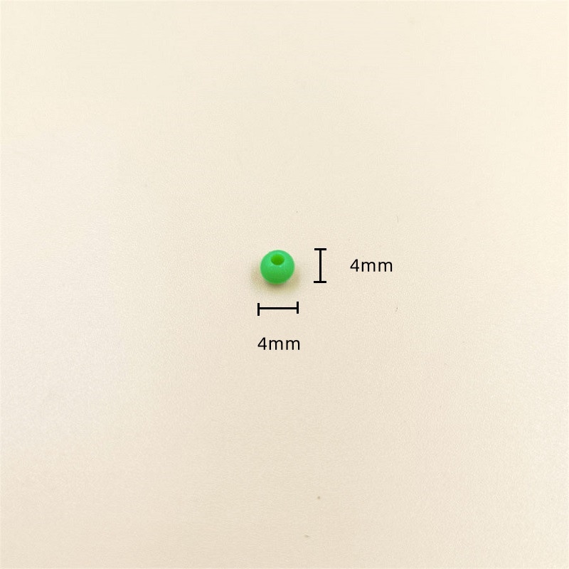 Túi 200 Hạt Xỏ Lỗ Tròn 4mm Nhiều Màu Sắc Dùng Để Làm Trang Sức Thủ Công