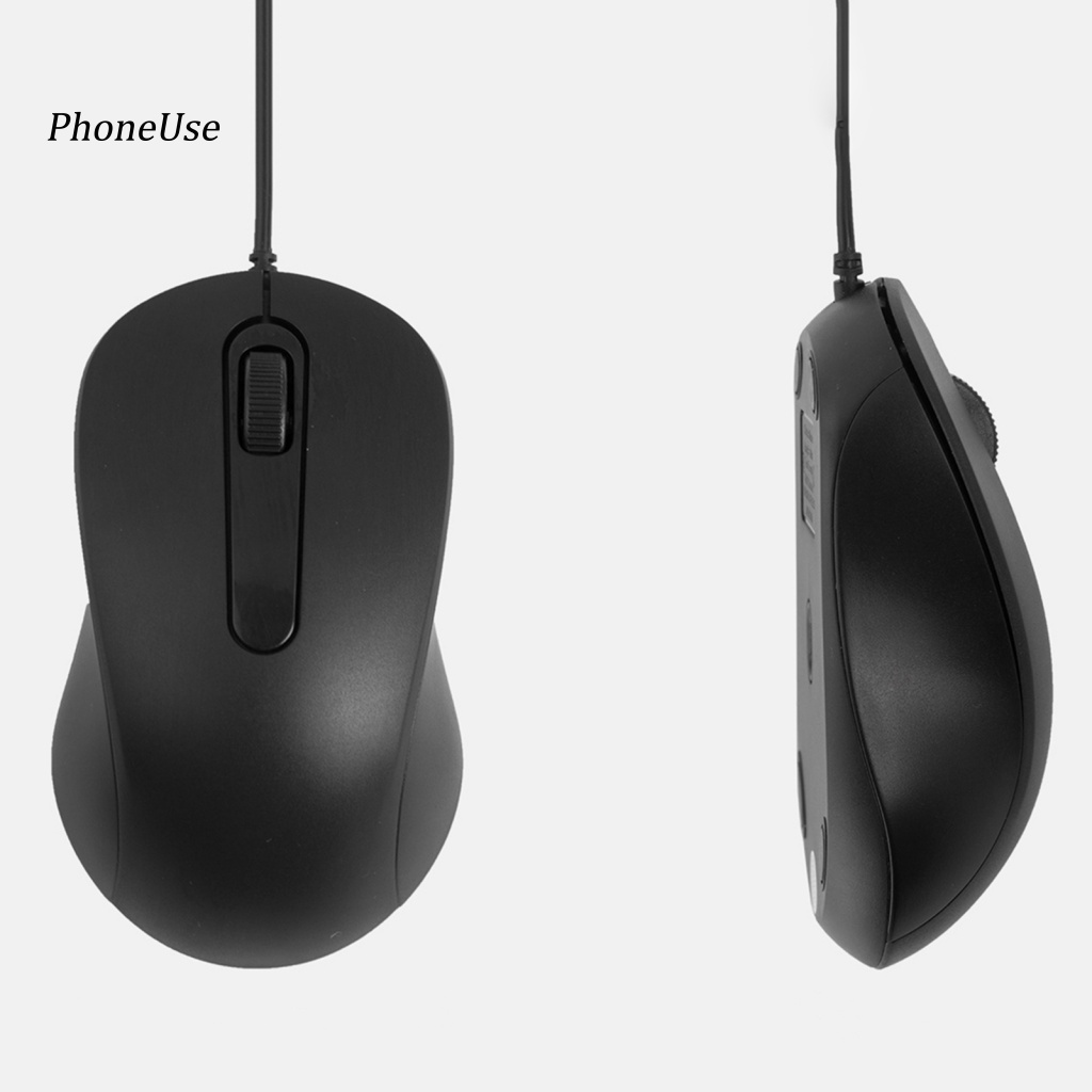 Chuột Máy Tính Có Dây 1000DPI Type-C Bằng PU Tương Thích Với PC Laptop