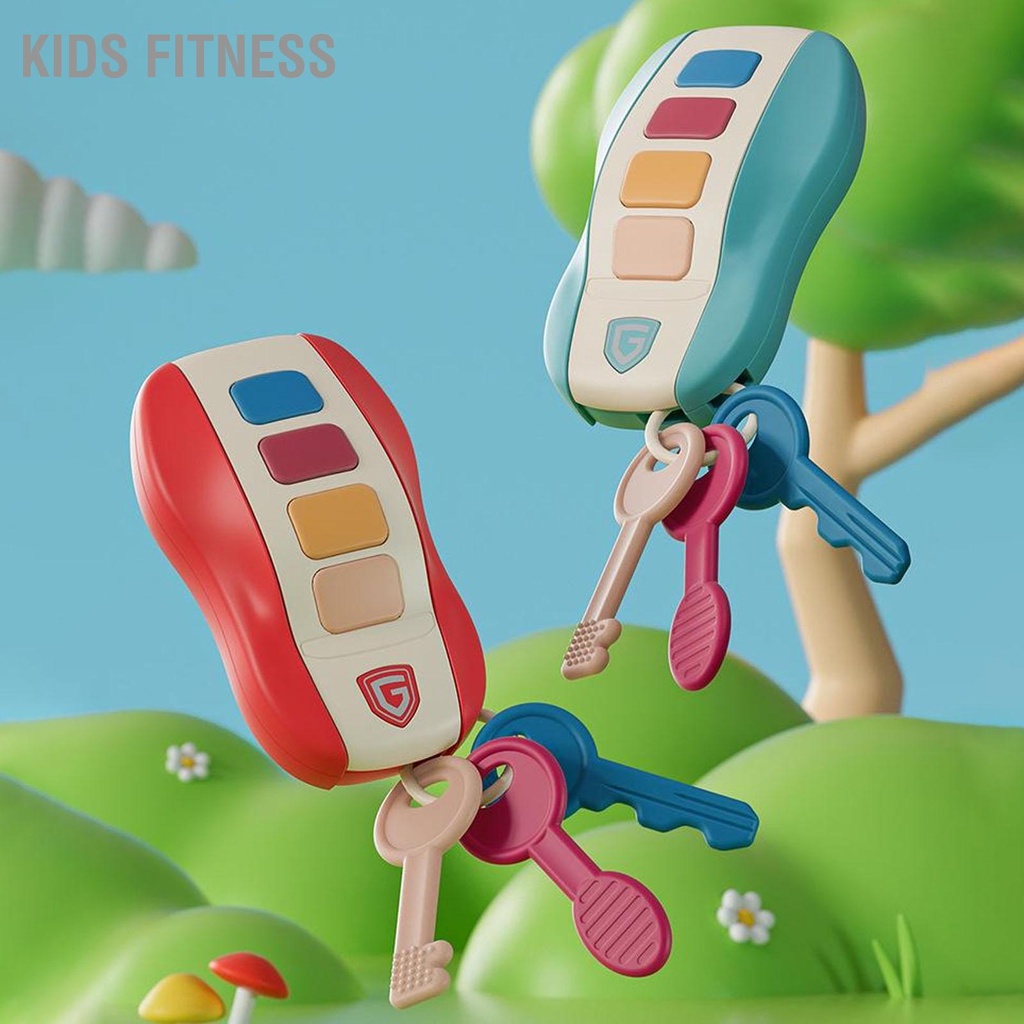 Kids Fitness Chìa khóa ô tô mô phỏng trẻ em Âm thanh hay nhạc cải thiện khả năng sáng tạo Giáo dục sớm Đồ chơi chìa từ xa