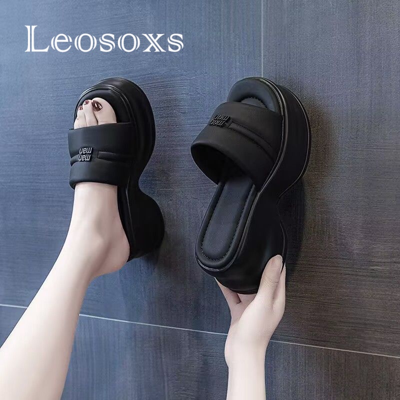 Dép LEOSOXS 072802 đế cao chống trượt thời trang dành cho nữ