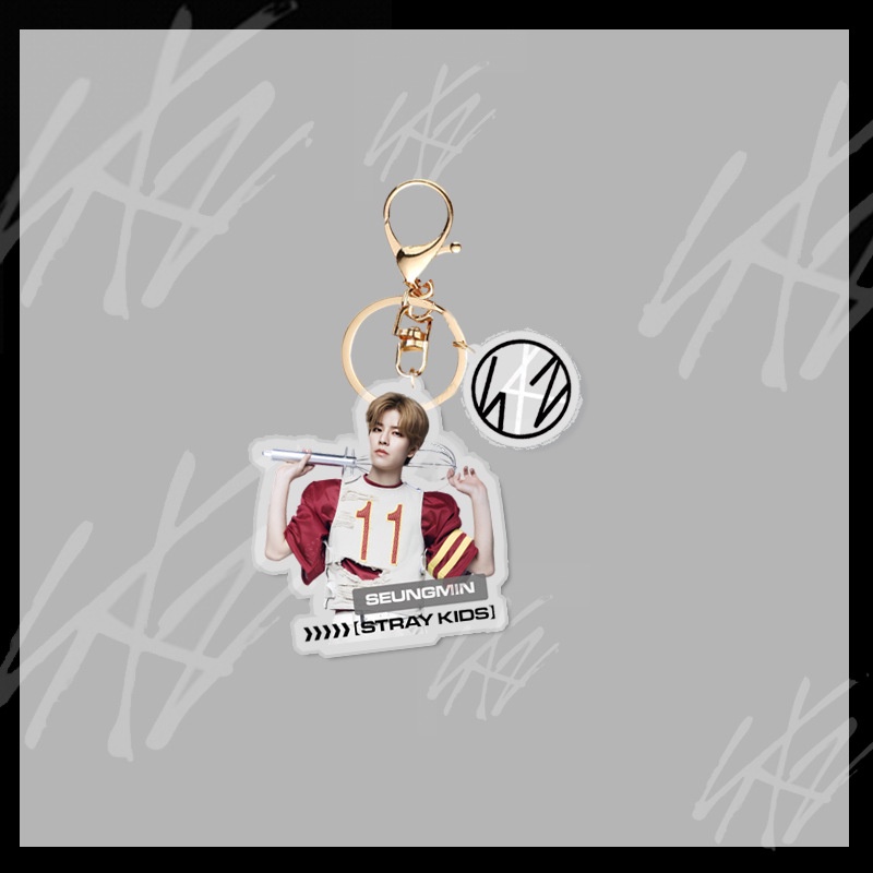 Móc Chìa Khóa Bằng Acrylic In Hình Nhóm Nhạc Kpop Stray Kids Mới