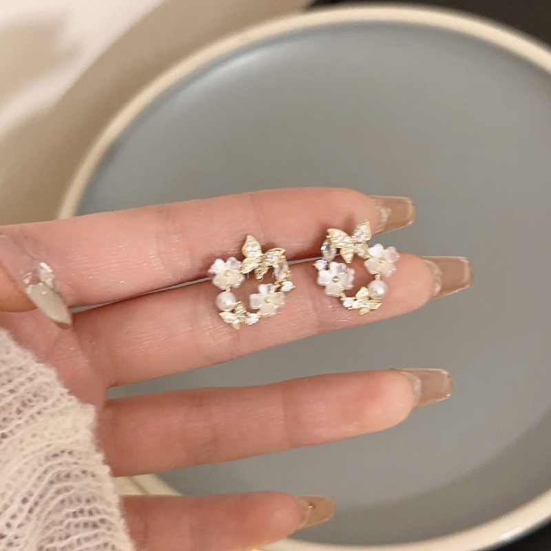 Khuyên Tai Hình Hoa Bướm Phong Cách Mới 2023 Cho Nữ YR