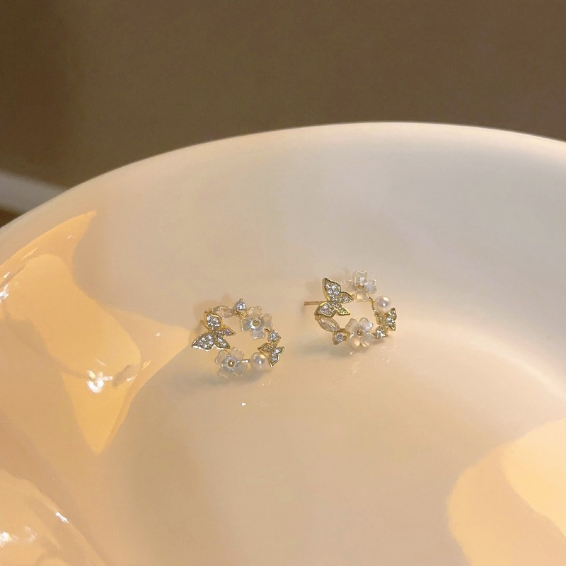 Khuyên Tai Hình Hoa Bướm Phong Cách Mới 2023 Cho Nữ YR