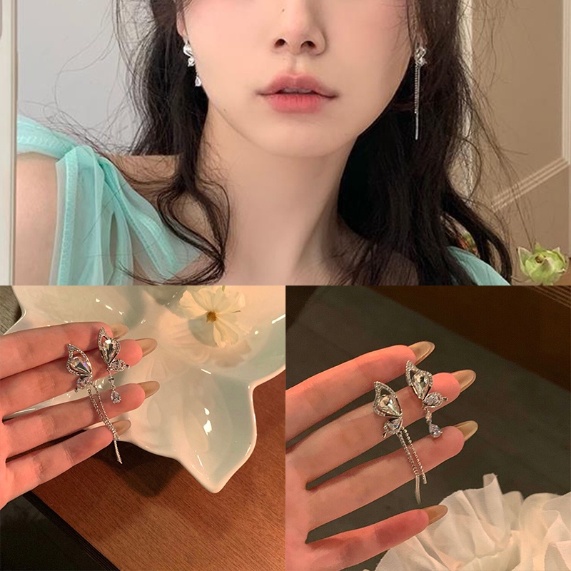 Khuyên Tai Hình Bướm Sang Trọng Phong Cách Cá Tính Cho Nữ 2023 YR