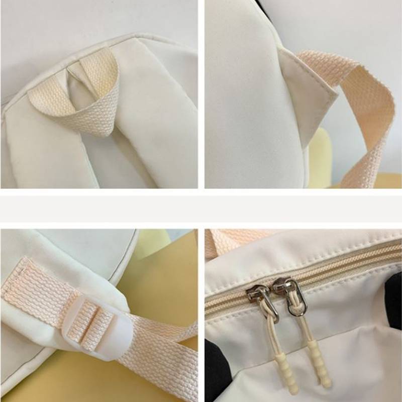 Ere1 Balo Đi Học Nhẹ In Họa Tiết Gấu Trúc Hoạt Hình Dễ Thương Thời Trang Cho Nữ