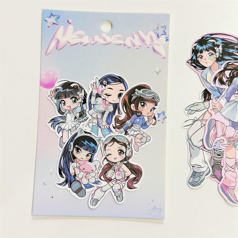 Album Ảnh Dán Hình Cá Voi Nhóm Nhạc Hàn Quốc NewJeans girl album Thủ Công Dùng Để Trang Trí Lều Chụp Ảnh