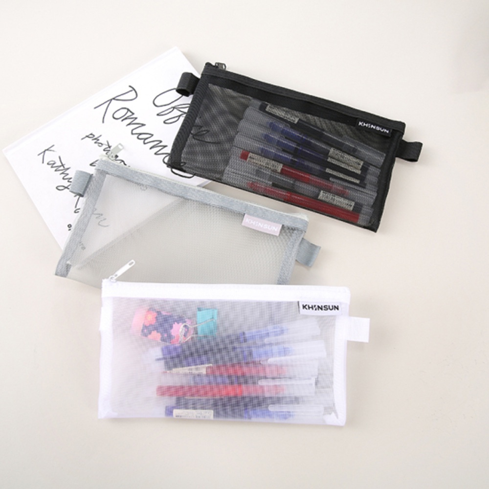 Bóp Viết Dạng Lưới Trong Suốt Hình Vuông Sáng Tạo