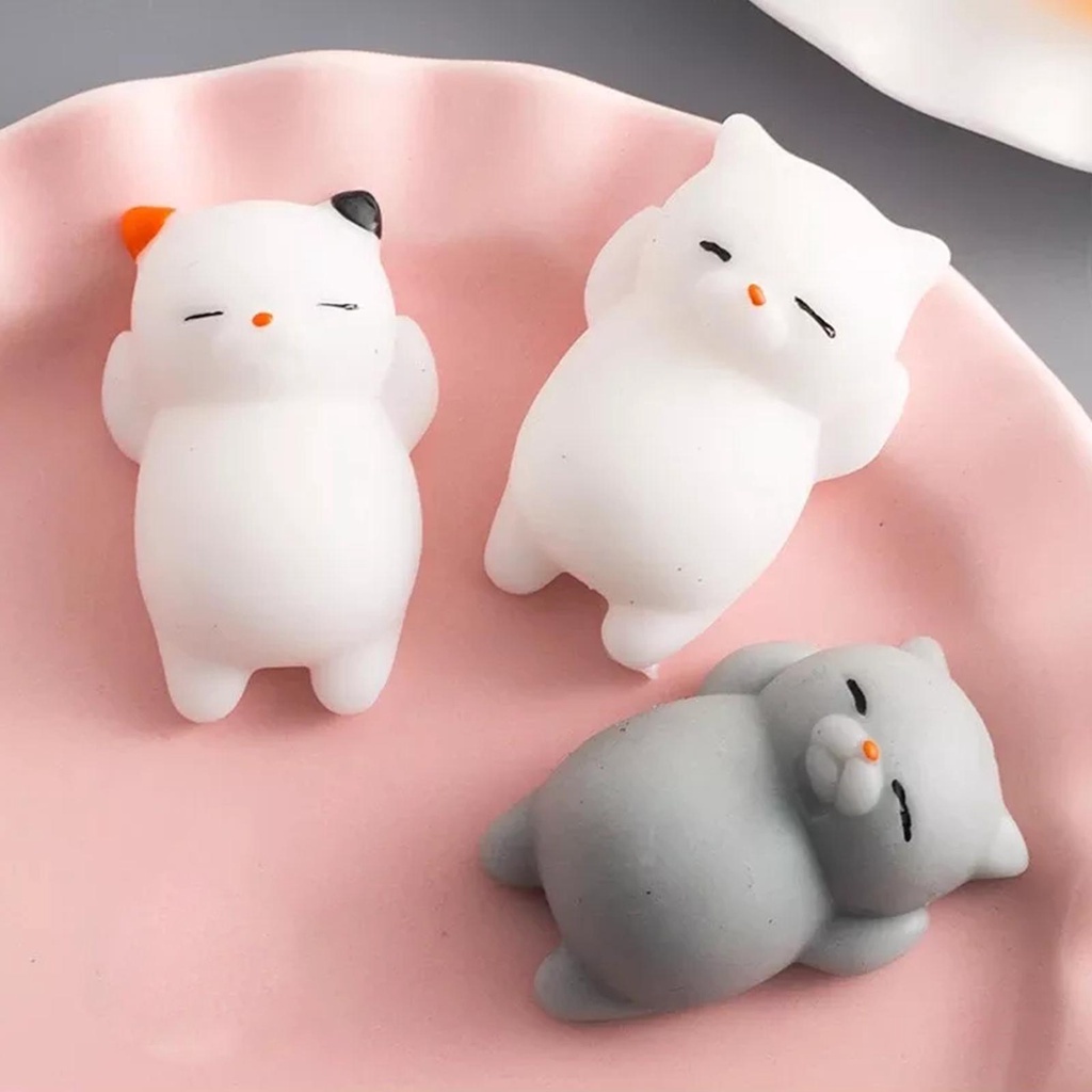 Đồ Chơi Nắn Bóp Đàn Hồi Giảm stress Hình Mèo Hoạt Hình t6o5