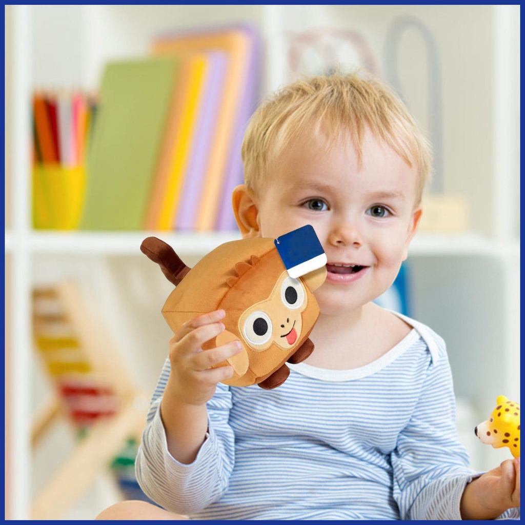 Lovely pet simulator x monkey plush 15cm cube money đồ chơi sang trọng búp bê động vật nhồi bông mềm dễ thương cho trẻ em quà tặng sinh nhật aiavn