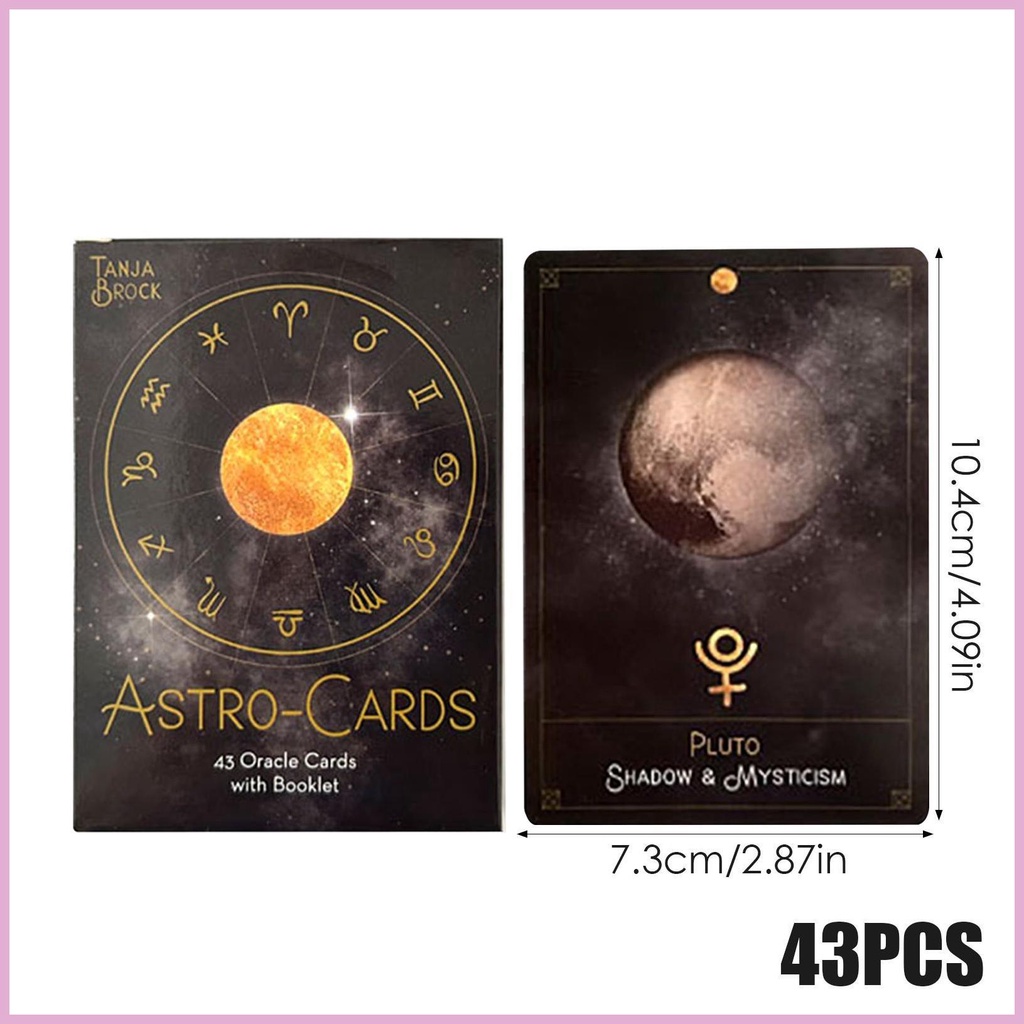 Tarot oracle cards english beginner -cards portable 43-cards lời tiên tri bói toán thẻ bói toán bí ẩn shinvn