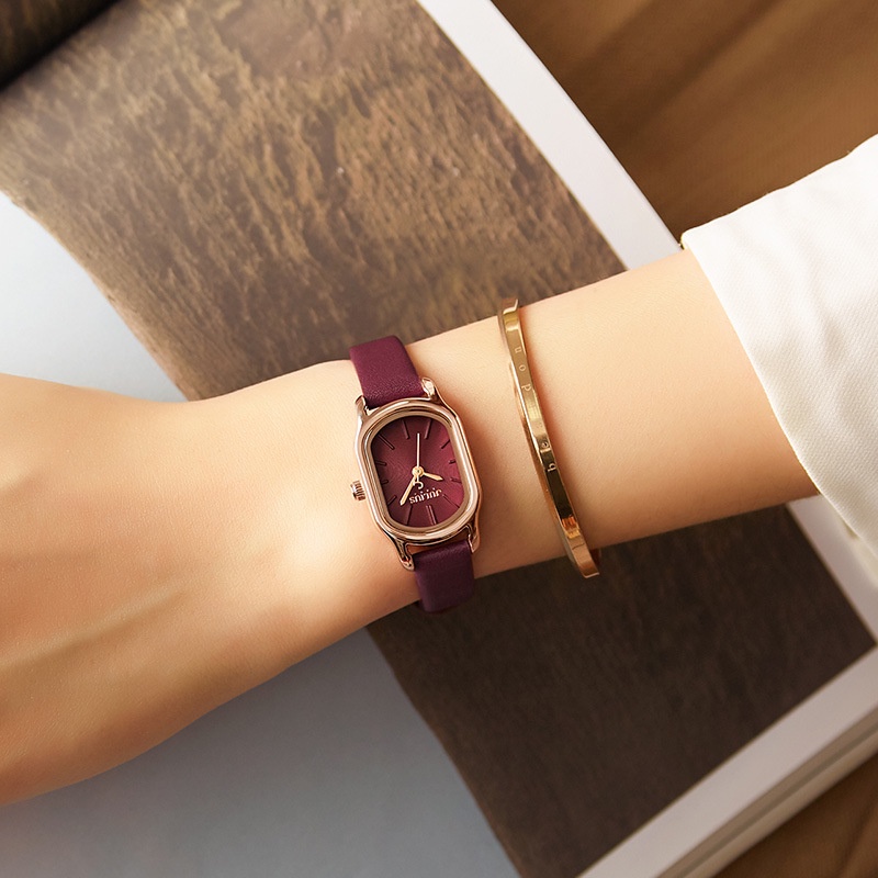 Đồng Hồ Đeo Tay JULIUS JA-1112 Mặt Vuông Đơn Giản Thời Trang 2023 Cho Nữ