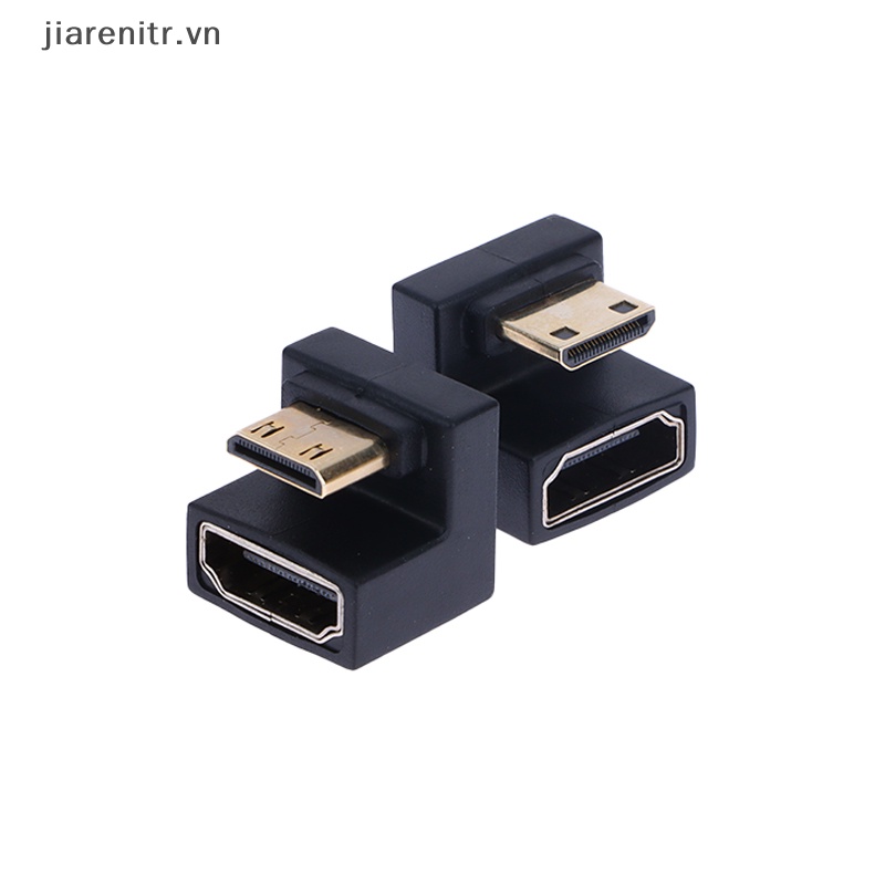 Ji 360 độ angled u-shaped l converter mini hd male to hdmi adapter đầu nối hd vn