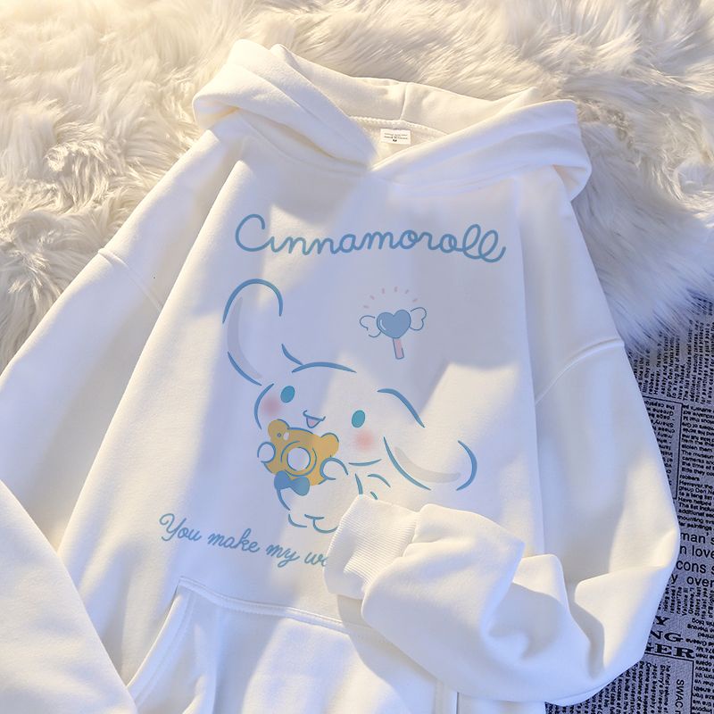 Áo hoodie Dáng Rộng In Hình cinnamoroll babycinnamoroll 2023 Thời Trang Xuân Thu Mới Cho Bé Gái