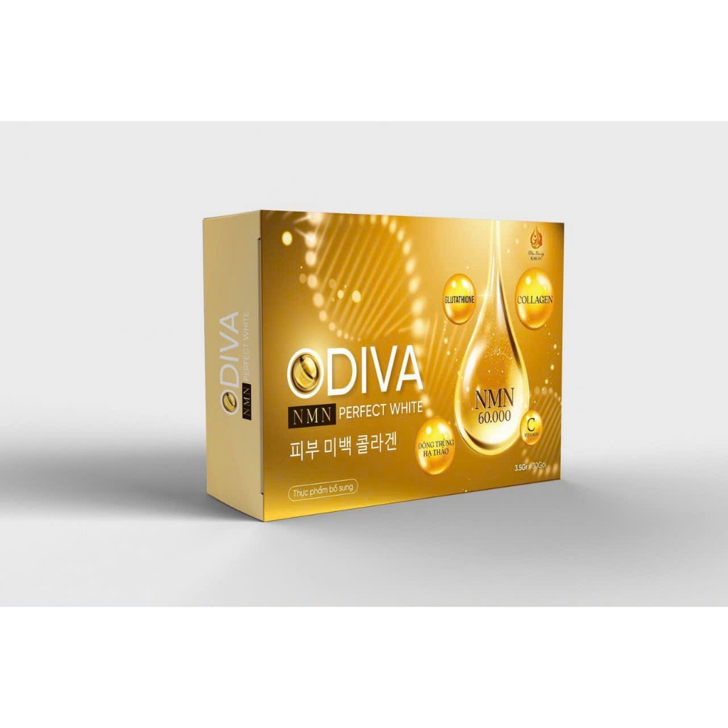 Bột Đông Trùng Hạ Thảo Collagen ODIVA Trẻ Hóa, Căng Mịn Da Truyền Trắng
