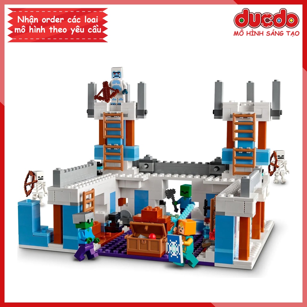 88002 Lắp ghép Minecraft Lâu đài băng tráng lệ - Đồ chơi Xếp hình Mô hình 21186