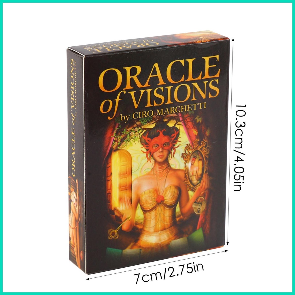 Bói bài tarot oracle of visions board game bộ bài tarot tiêu chuẩn công cụ bói toán cho giải trí hjuvn
