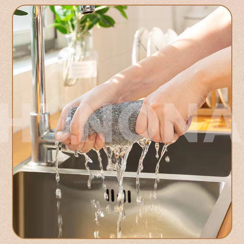 Khăn Lau Bếp Đa Năng Bằng Sợi Than Tre, Khăn Lau Tay Nhà Bếp Siêu Thấm Hút, Kháng Khuẩn