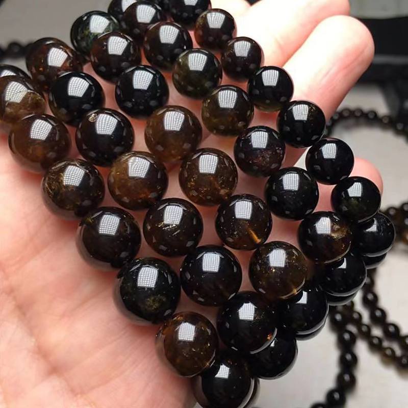 Cà phê tự nhiên màu tourmaline nữ hoàng vòng tay đá nữ