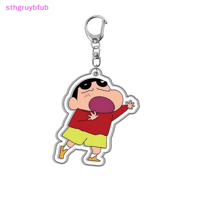 Sthb kawaii anime crayon shin-chan keychain phụ kiện đồ chơi phim hoạt hình túi dễ thương mặt dây chuyền ba lô đồ trang trí acrylic móc chìa khóa đồ chơi trẻ em vn