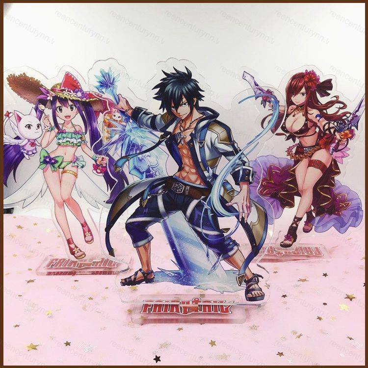 Gp41 fairy tail action hình ngoại vi trang trí lưu niệm acrylic anime zeref · drageel lucy heartfilia mô hình đồ chơi pg