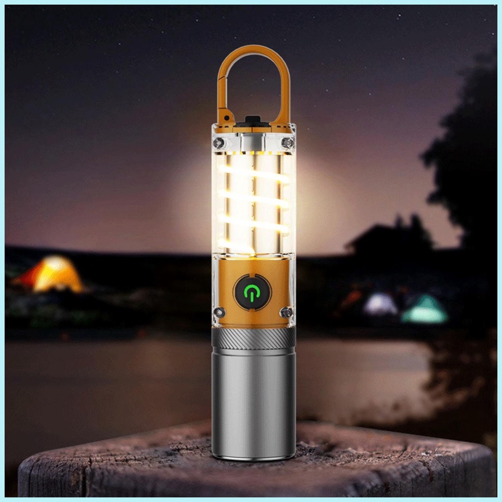Đèn pin sạc 5 chế độ đèn pin có thể sạc lại lumen cao cho đi bộ đường dài cắm trại ngoài trời như hsgdyvn