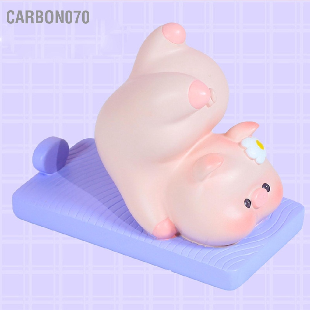 Giá Đỡ Điện Thoại Hình Lợn Tập Yoga Đáng Yêu Nhựa Cho Bàn Làm Việc Tại Nhà