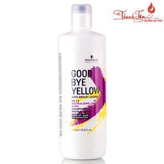 Dầu gội tím khử ánh vàng Schwarzkopf Goodbye Yellow Shampoo 1000ml