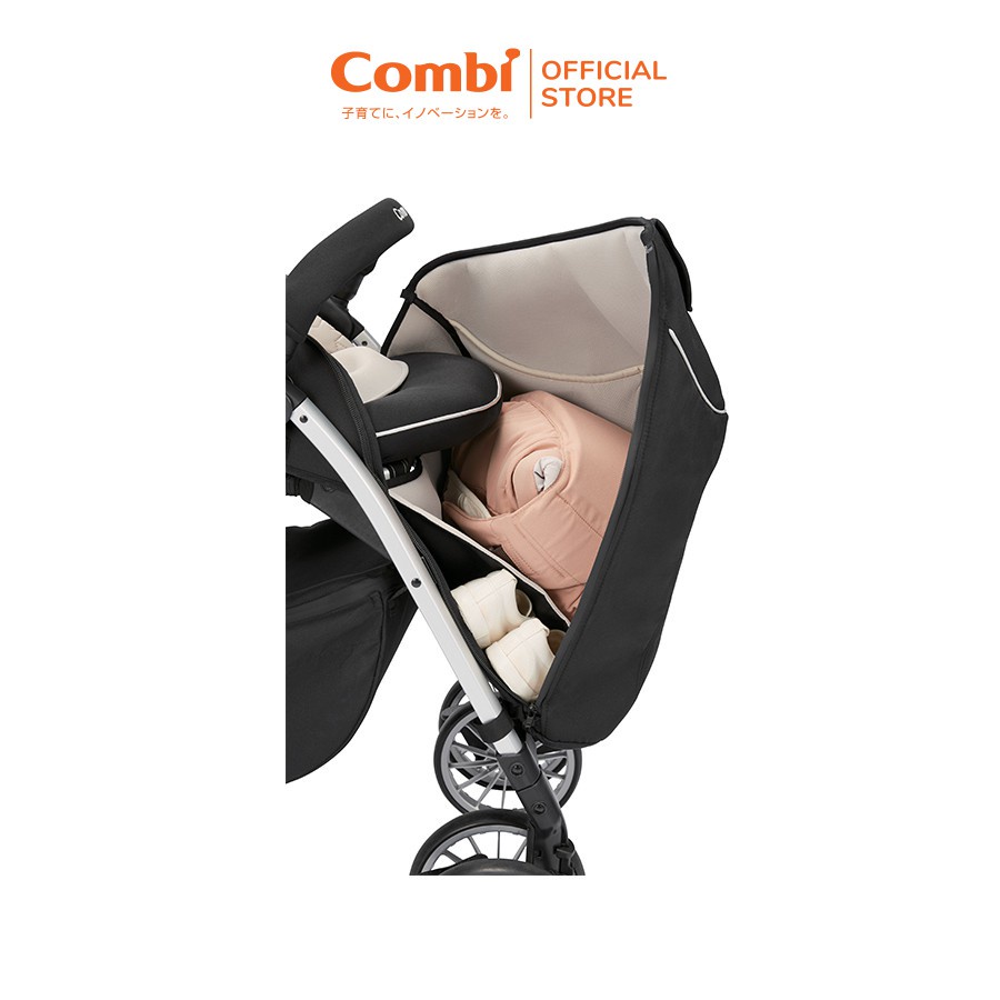 Xe đẩy gấp gọn Combi Umbretta cho bé, xe đẩy em bé cao cấp bánh xe tự điều chỉnh