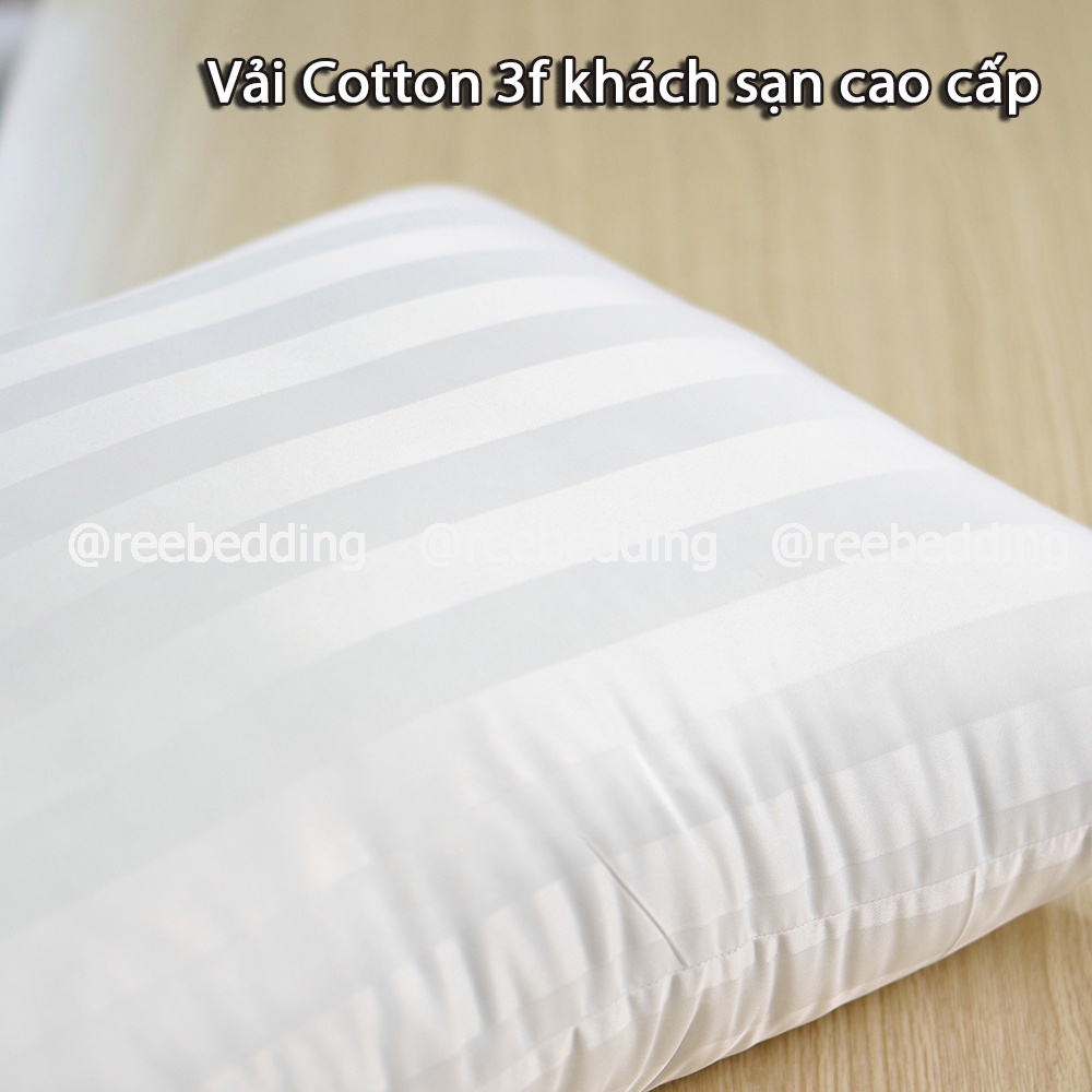 [TẶNG VỎ GỐI NẰM] Ruột gối nằm Microfiber Khách Sạn Cao Cấp 50x70cm, nặng 1.5kg GN212