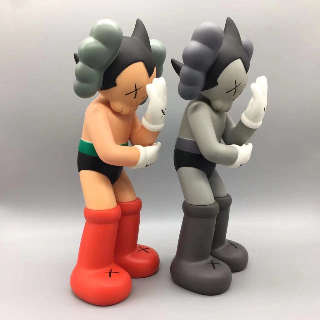 37cm mand kaws mighty atom astroboytetsuwan atom bộ sưu tập đồ chơi hình pvc