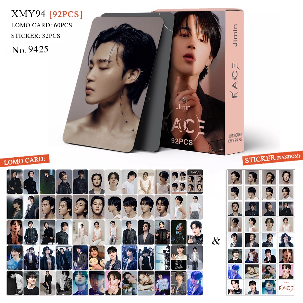 92 cái / hộp bt-s album festa kỷ niệm 10 năm jimin dán mặt photocards lomo thẻ kpop bưu thiếp pasta giá rẻ ht