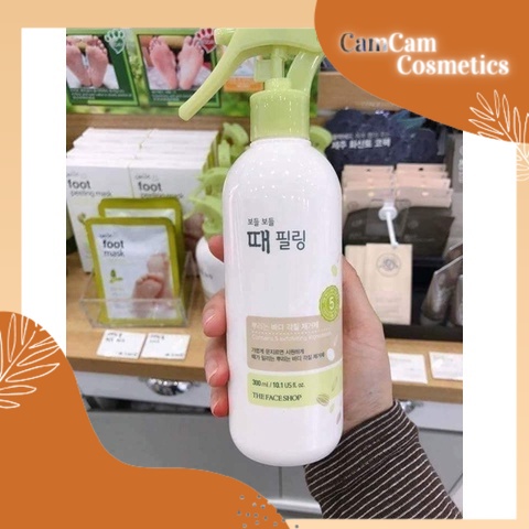 TẨY DA CHẾT BODY Trà Xanh (Dạng Xịt) - TheFaceShop