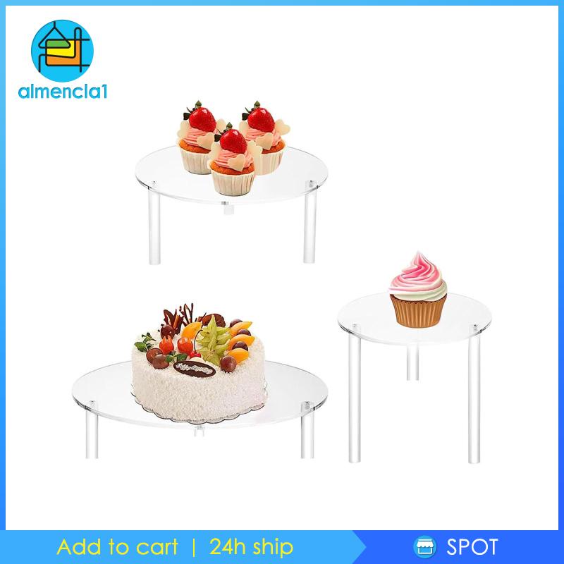 3x đế bánh tiệc weding trang trí nhà kẹo có thể xếp chồng lên nhau bánh mì ngày lễ cupcake trưng bày cupcake chủ sở hữu món tráng miệng