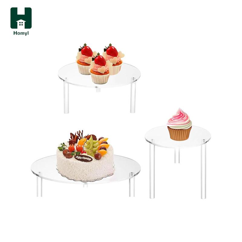 3x đế bánh tiệc weding trang trí nhà kẹo có thể xếp chồng lên nhau bánh mì ngày lễ cupcake trưng bày cupcake chủ sở hữu món tráng miệng