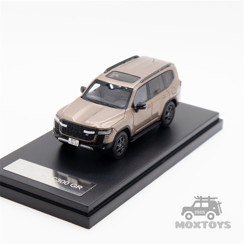 Lcd 1:64 land cruiser 300 gr-sport đen / vàng / xám / đỏ / trắng xe mô hình diecast