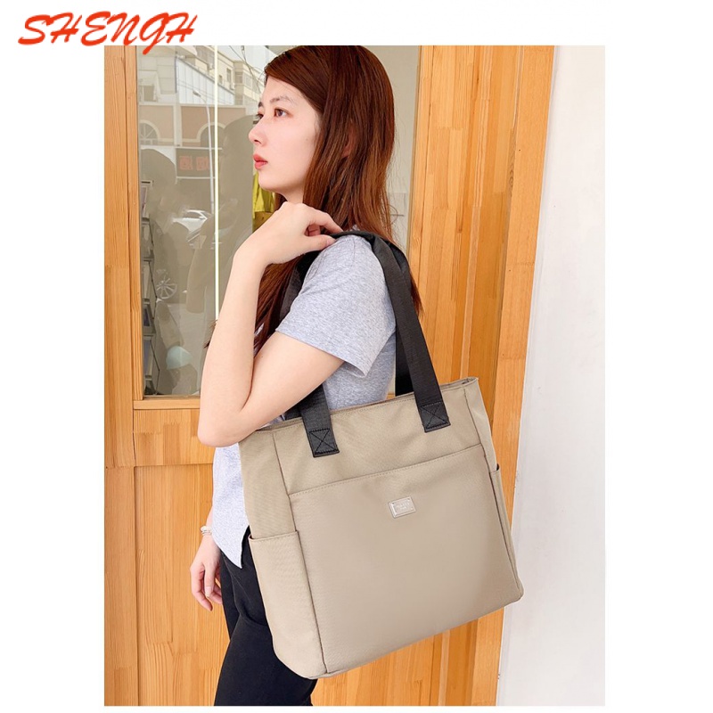 Messenger bag shoulder bag tote bag ladies new style bag fashion zipper oxford vải nhẹ all-match túi dung tích siêu lớn