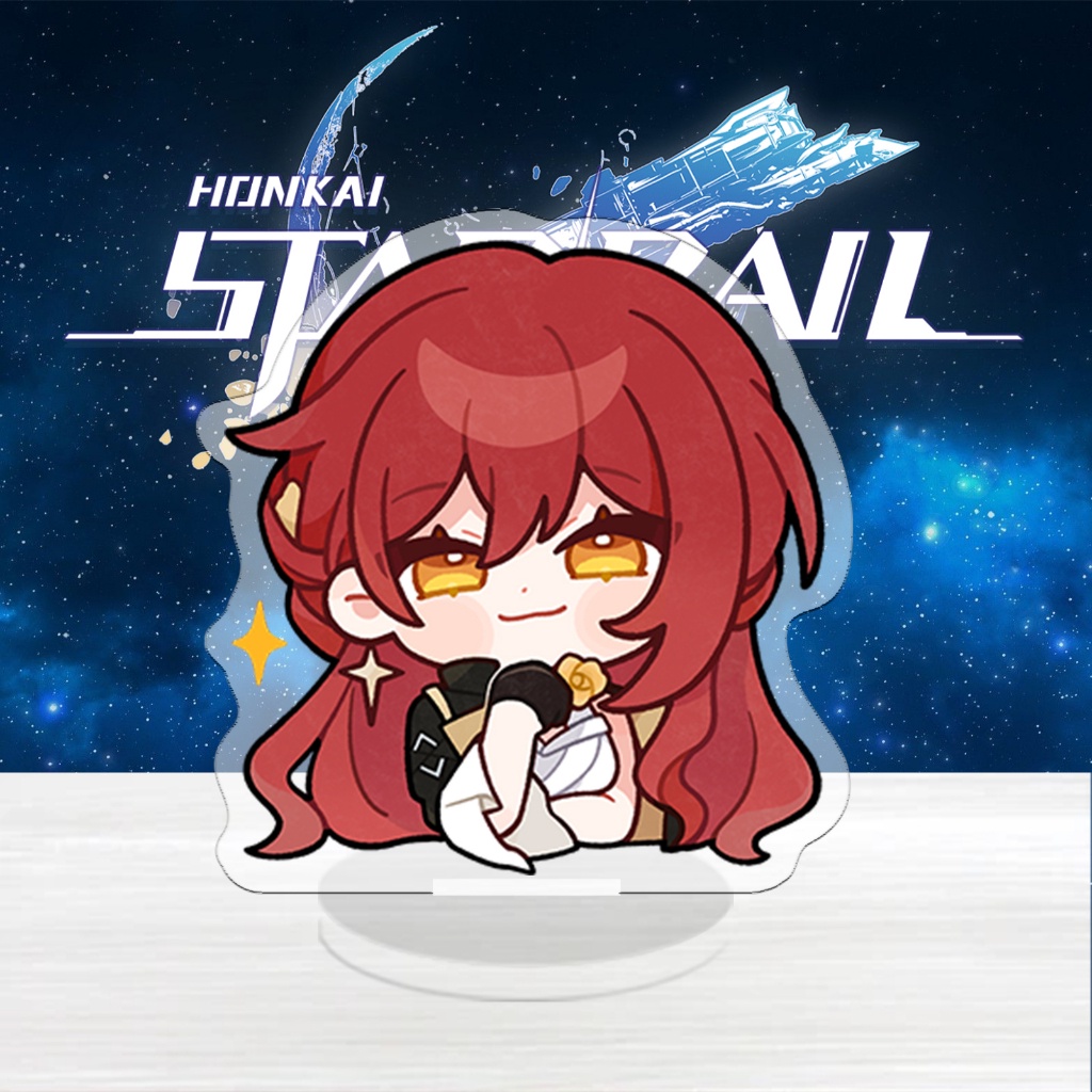 Standee Honkai Star Rail, mô hình Seele, Bronya, JingYuan, Kafka, Blade, Himeko, Bailu và các nhân vật khác