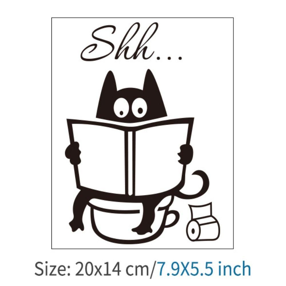Hình Dán Tường Nhà Vệ Sinh shanrong, shh... Miếng Dán Cửa Nhà Tắm Bằng pvc Chống Thấm Nước Độc Đáo diy