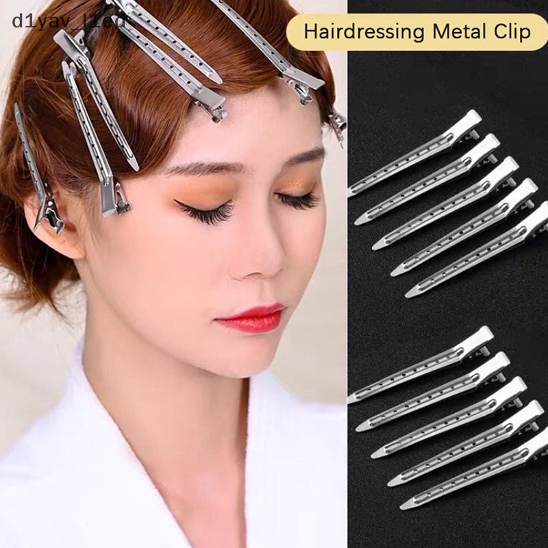 DD 10 cái kẹp chăm sóc tóc kẹp cắt bằng thép không gỉ để làm tóc ED