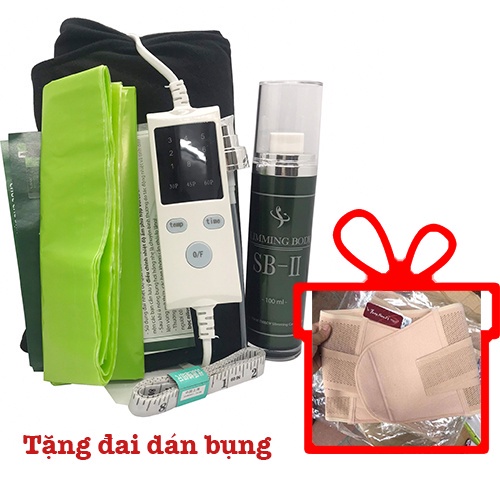 (Tặng Nịt Bụng) Bộ Ủ Nóng Quấn Bụng Tan Mỡ Giảm Eo Slimming Body Sb2, Đai Điện Cải Tiến
