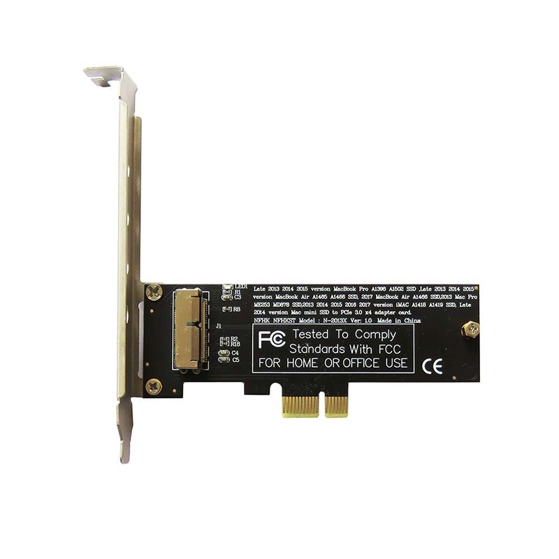 PCIe x1 Chuyển Đổi Thẻ Nâng Adapter Cho 2013 2014 2015 2017 MACBOOK AIR A1466 A1465 ME864 ME865 ME86
