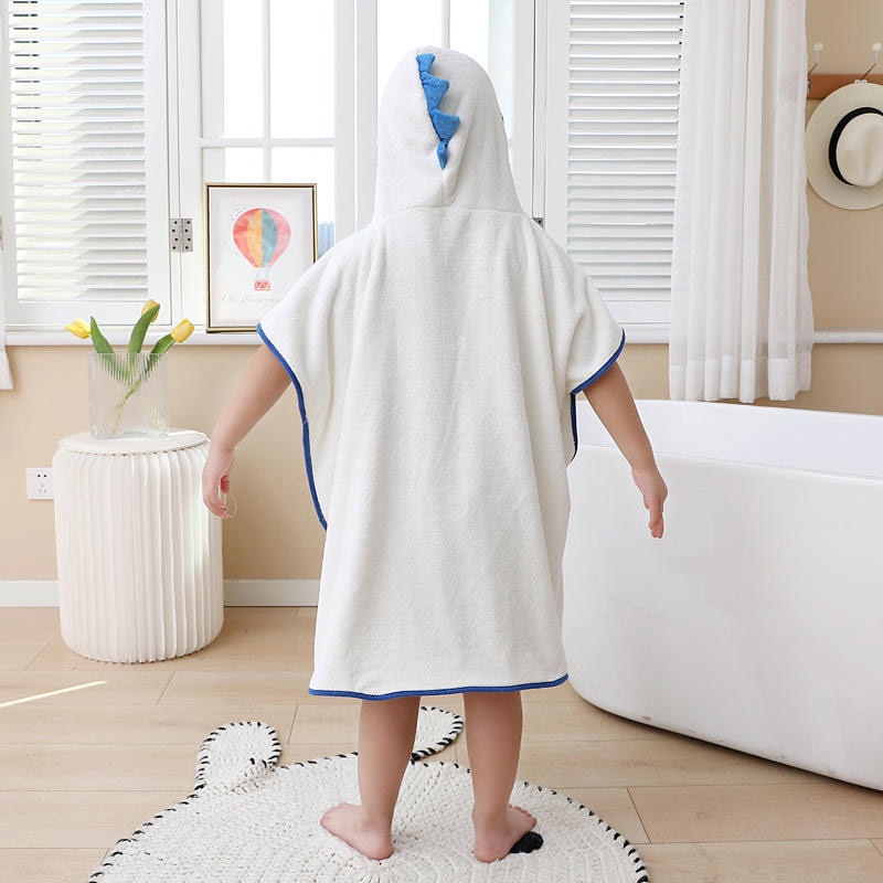 Amila áo choàng trùm đầu trẻ em nam và nữ áo choàng tắm dễ thương có thể mặc và quấn