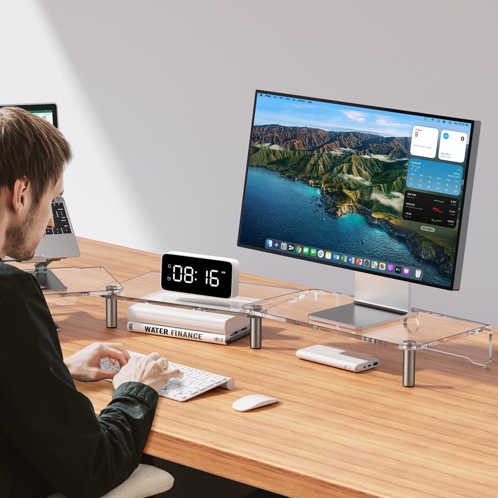 Chân đế màn hình kép có thể điều chỉnh độ dài và góc màn hình kép chân đế máy tính để bàn