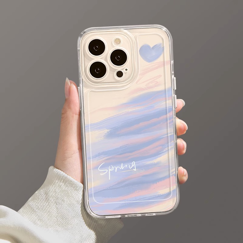 Ốp Điện Thoại Trong Suốt Màu laser Hình Trái Tim Cho huawei y6s y6 y7 pro 2019 y6p y7p y7a y9 prime 2019