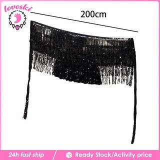Boho belly dance váy sequins tua tua rua trang phục phụ kiện cơ thể bọc