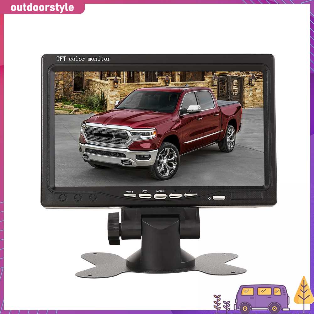 Màn Hình Tft Lcd 7 Inch Gắn Kính Chiếu Hậu Xe Hơi