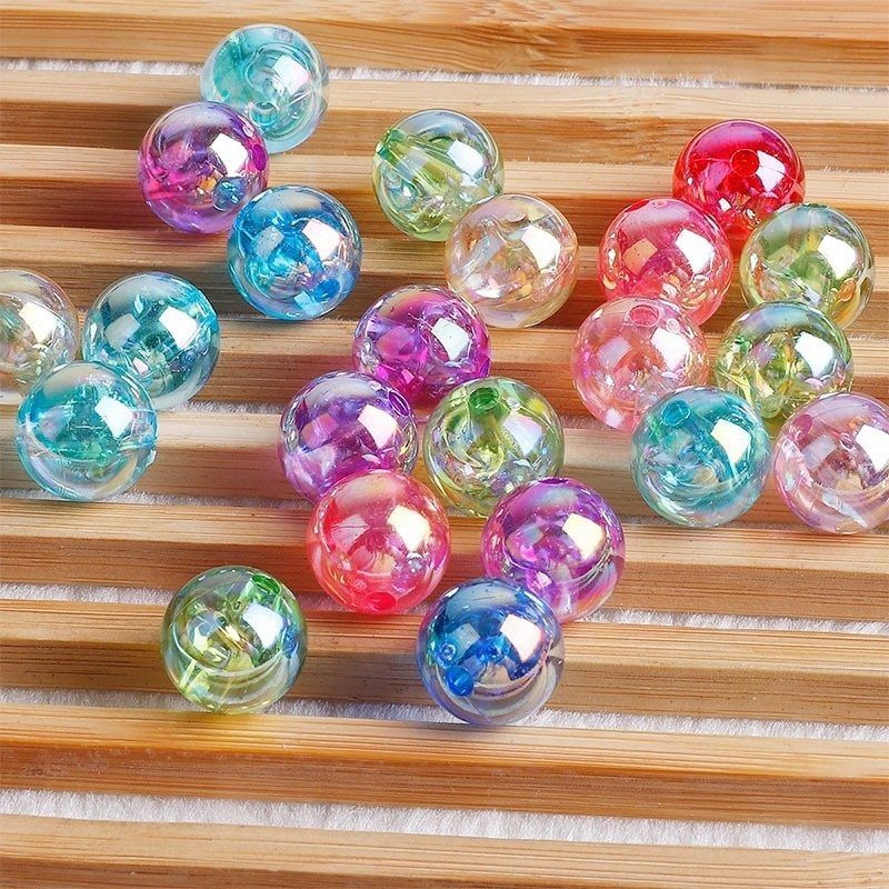 Set 200 / 100 / 50 Hạt Ngọc Trai Giả Nhiều Màu Sắc Bằng Acrylic 6mm 8mm 10mm Dùng Làm Trang Sức DIY