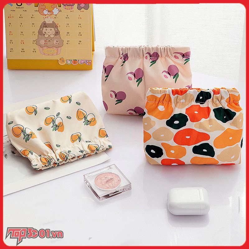 Túi Đựng Băng Vệ Sinh Túi Đựng Băng Vệ Sinh Cho Nữ Túi Đựng Thẻ Tín Dụng Túi Đựng Khăn Ăn Mỹ Phẩm Ví Đựng Xu Bằng Cotton | Top3C01