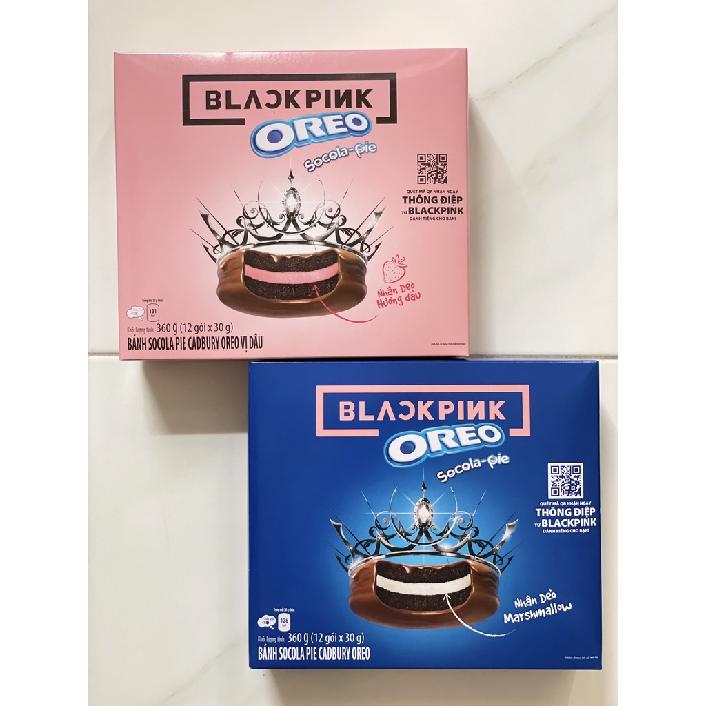 Bánh Oreo Socola-pie Nhân Dẻo Marshmallow 360g